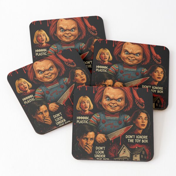 Item preview, Chucky Killer Doll Horror Poster – Retro Scary Movie Art designed and sold by TTTT411.