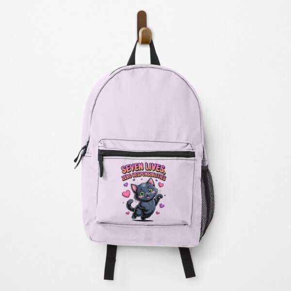 Item preview, Seven Lives, Zero Responsibilities - Funny Cat Design designed and sold by NeoCrea.