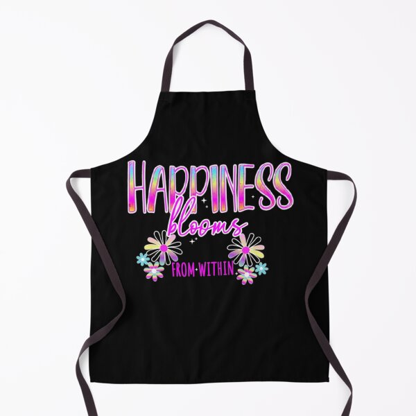 Item preview, Happiness Blooms From Within Floral Inspirational Distressed Text  designed and sold by DivineHaven.