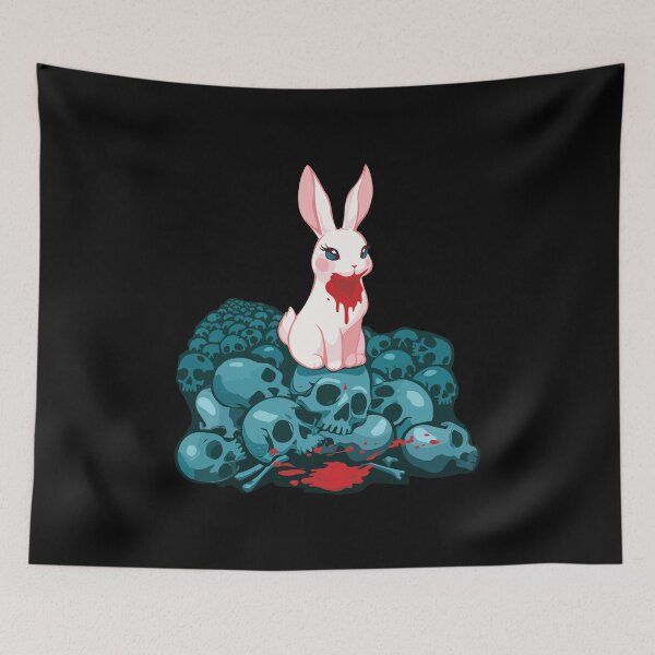 Item preview, Copy of Killer Rabid Rabbit with large evil teeth designed and sold by mirrorimages.