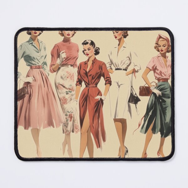 Item preview, Mid Century Ready to Wear Sketches designed and sold by Offset Vinyl Film.