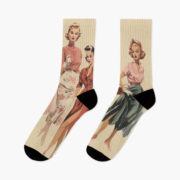 Item preview, Mid Century Ready to Wear Sketches designed and sold by Offset Vinyl Film.