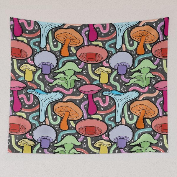 Item preview, Rainbow Mushrooms designed and sold by artfully-swan.