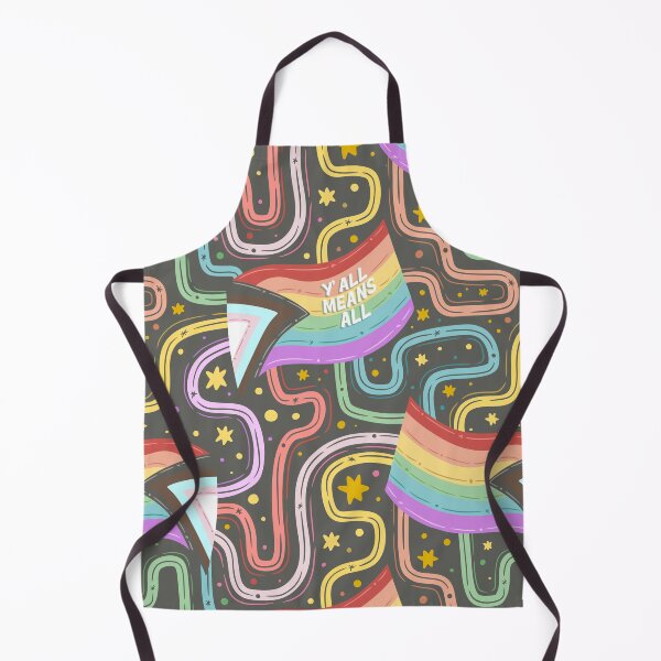 Item preview, Copy of Y'all Means All - Pride Flag - Black designed and sold by artfully-swan.