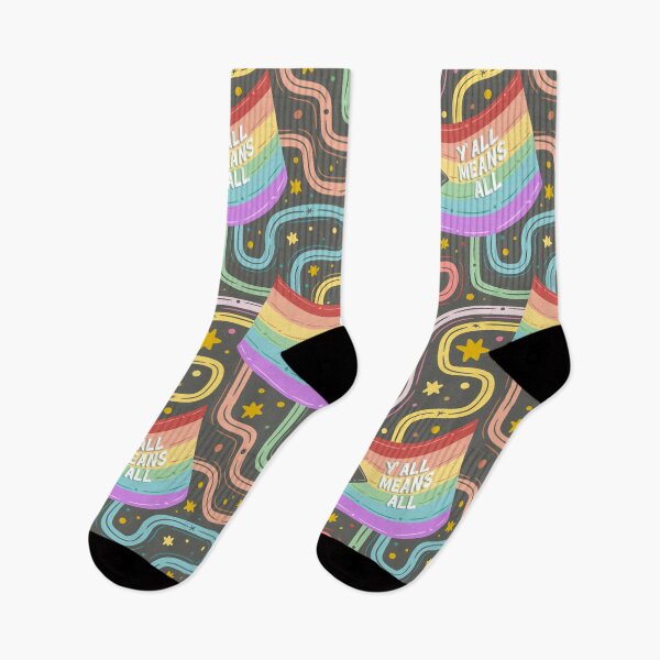 Item preview, Copy of Y'all Means All - Pride Flag - Black designed and sold by artfully-swan.