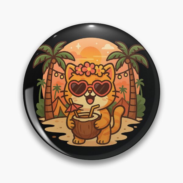 Item preview, Cute Cat Coconut Vibes designed and sold by ALBANAT.