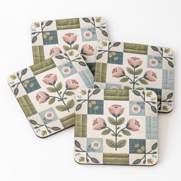 Item preview, Floral Seamless Pattern, Vintage Quilt Style Seamless Pattern designed and sold by ORA_ORA.