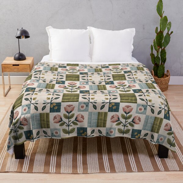 Item preview, Floral Seamless Pattern, Vintage Quilt Style Seamless Pattern designed and sold by ORA_ORA.