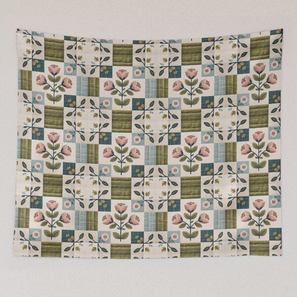 Item preview, Floral Seamless Pattern, Vintage Quilt Style Seamless Pattern designed and sold by ORA_ORA.