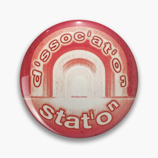 Item preview, Dissociation Station Sticker – A Liminal Space Marker designed and sold by Bouncing Around Soaps.