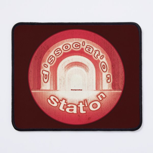 Item preview, Dissociation Station Sticker – A Liminal Space Marker designed and sold by Bouncing Around Soaps.