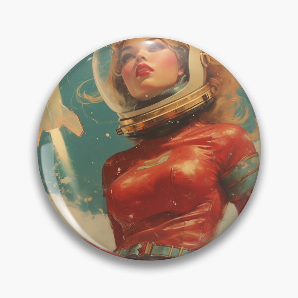 Item preview, Space Girl Pin Up designed and sold by Offset Vinyl Film.