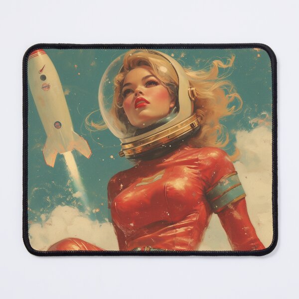 Item preview, Space Girl Pin Up designed and sold by Offset Vinyl Film.