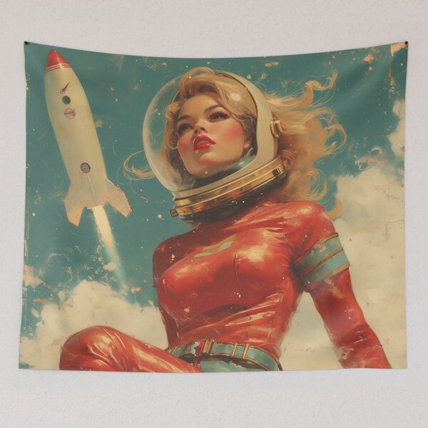 Item preview, Space Girl Pin Up designed and sold by Offset Vinyl Film.