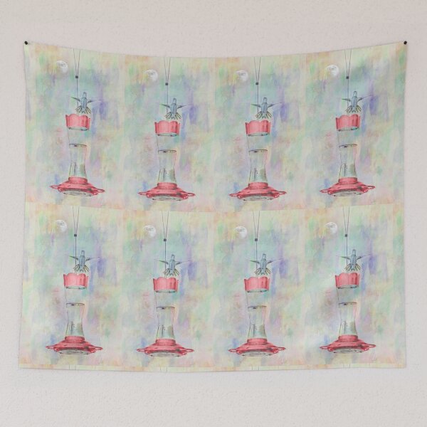 Item preview, Hummingbird Protecting the Feeder designed and sold by CarolM.