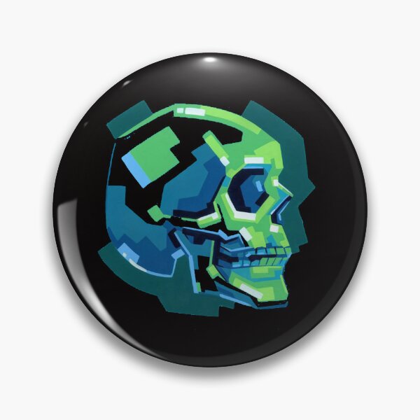 Item preview, skull astract designed and sold by Ratatatts.
