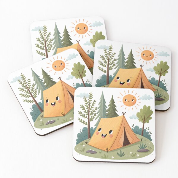 Item preview, happy camp tent designed and sold by GogoGrove.