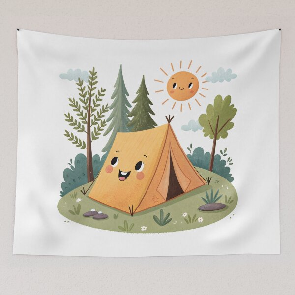 Item preview, happy camp tent designed and sold by GogoGrove.