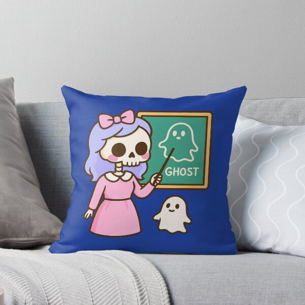 Item preview, Pastel Skeleton Teacher Teaching Ghosts – Cute Kawaii Halloween Art designed and sold by donwillisjrart.
