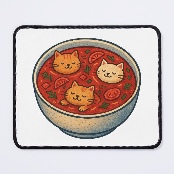 Item preview, Soup Cats in a Bowl of Borscht designed and sold by Lacritsa .