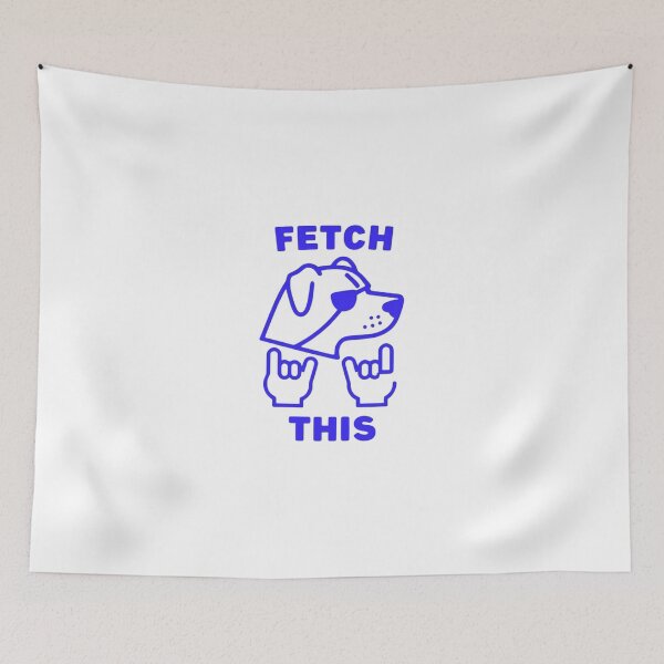 Item preview, FETCH THIS - Playful Rock and Roll Dog Design designed and sold by Colorful-Garden.