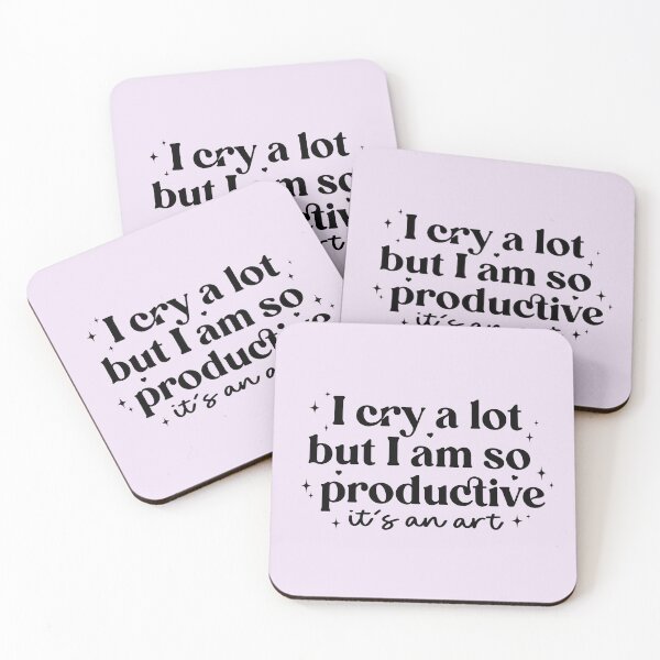 Item preview, I cry a lot but I am so productive  designed and sold by nukartDesigns.