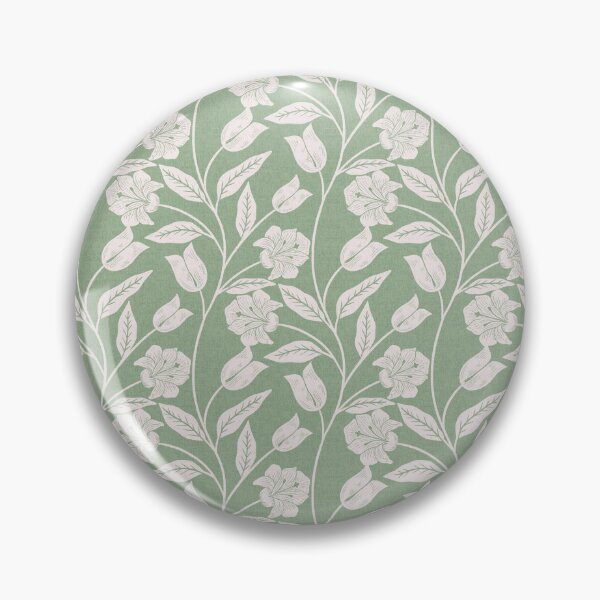Item preview, Lily Whispers - Cottagecore Vine in Sage Green designed and sold by kalaauniverse_art_studio.