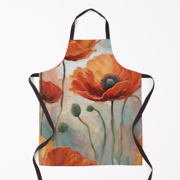 Item preview, Dawning Hope – Poppy Flower Impasto Painting designed and sold by Glimmersmith.
