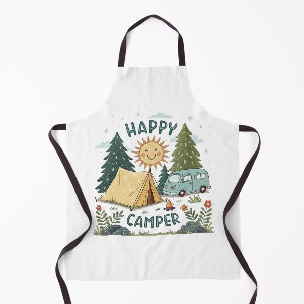 Item preview, happy camper designed and sold by GogoGrove.