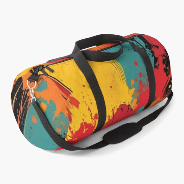 Item preview, Solar Bloom – Autumn Splatter Flower in Psychedelic Retro Colors designed and sold by Harmonic_Layers.