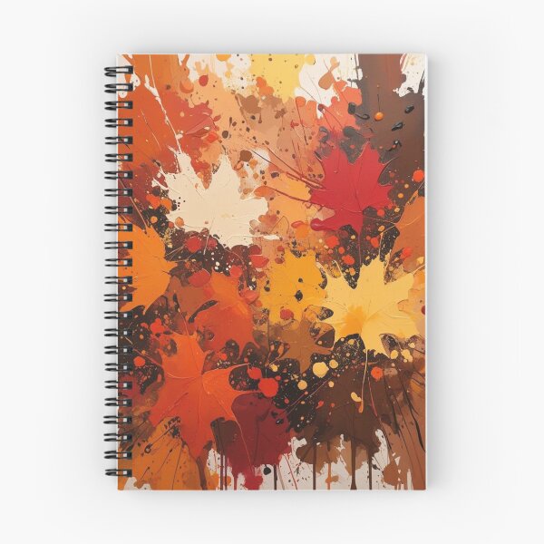 Artikelvorschau, Maple Rush – Kräftige Herbstblattexplosion in Vollbild-Abstrakt entworfen und verkauft von Harmonic_Layers.