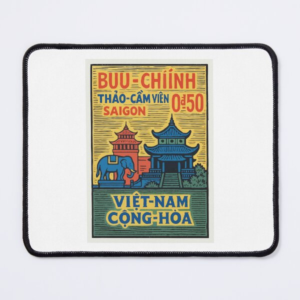 Item preview, Vietnam Zoo and Botanical Gardens Stamp Poster designed and sold by retrographics.