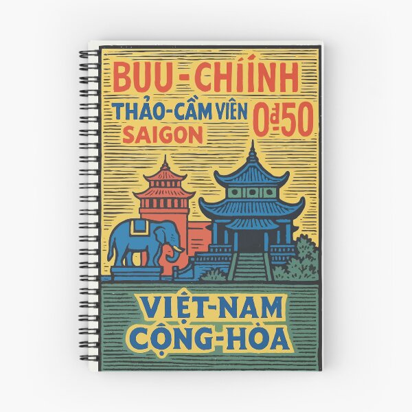 Item preview, Vietnam Zoo and Botanical Gardens Stamp Poster designed and sold by retrographics.