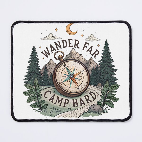 Item preview, wander far camp hard designed and sold by GogoGrove.