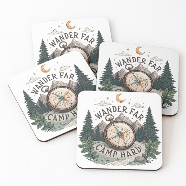 Item preview, wander far camp hard designed and sold by GogoGrove.