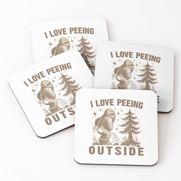 Item preview, I Love Peeing Outside - Funny Bigfoot Sasquatch Design designed and sold by Colorful-Garden.