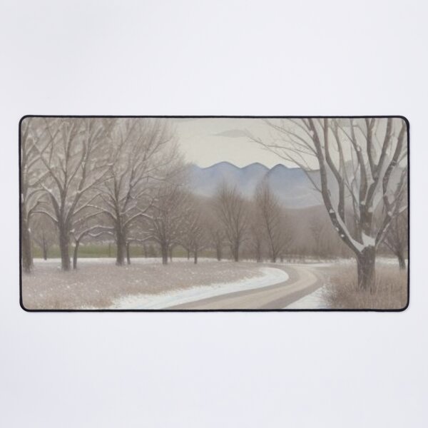 Item preview, Peaceful Winter Road Through Snowy Trees Landscape designed and sold by Uniquely Yours.