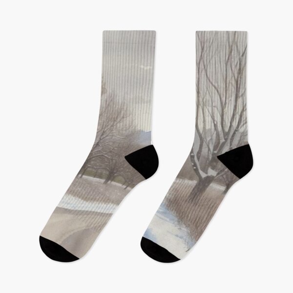 Item preview, Peaceful Winter Road Through Snowy Trees Landscape designed and sold by Uniquely Yours.