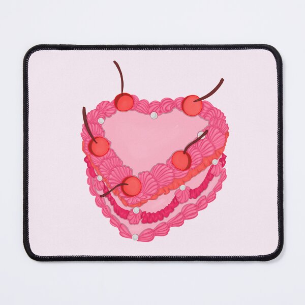 Item preview, Strawberry Vintage Heart Cake designed and sold by briestudio.