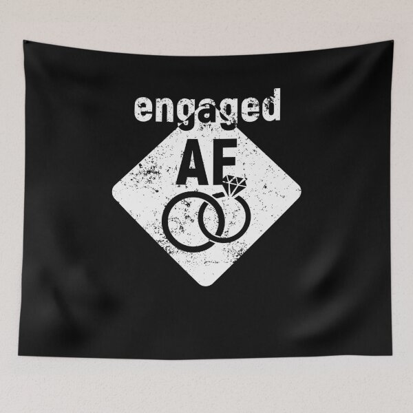 Item preview, Engaged AFShirt Funny Bride Groom Shirt Getting Married designed and sold by KentuckyGirlTee.