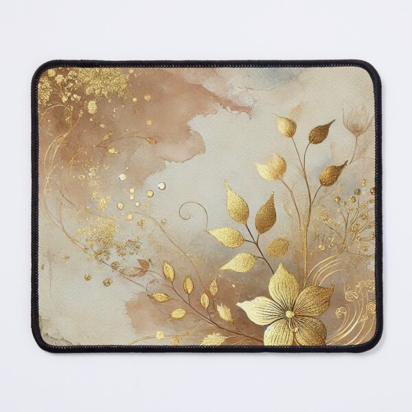 Item preview, Golden Serenade in Fawn Mist Abtract Art Collection designed and sold by Dream Bloom Gallery.