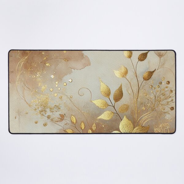 Item preview, Golden Serenade in Fawn Mist Abtract Art Collection designed and sold by Dream Bloom Gallery.