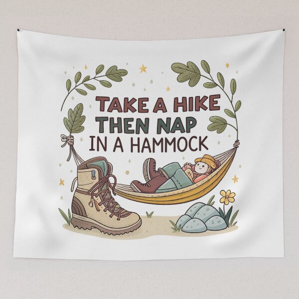 Item preview, take a hike then nap in a hammock designed and sold by GogoGrove.
