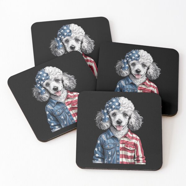 Item preview, Independence day dog pattern art designed and sold by BakeryDozen.