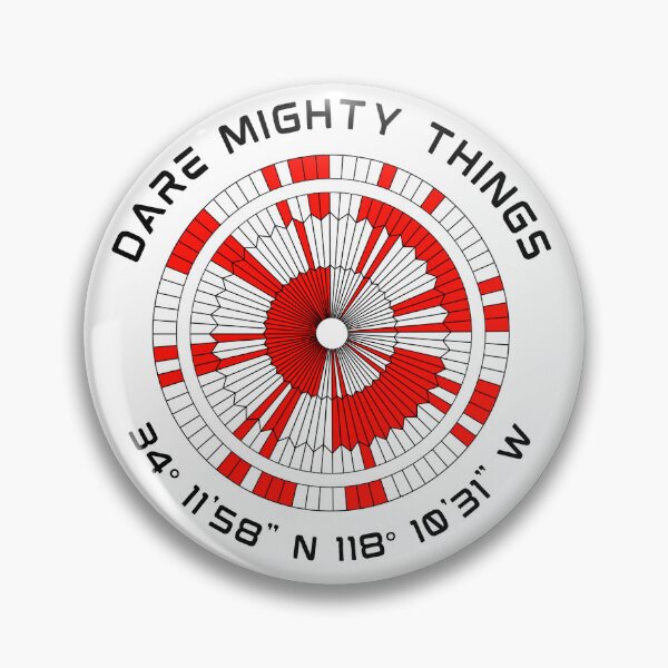 Item preview, Mars Decoder Ring Parachute - Dare Mighty Things + Coordinates designed and sold by anne-dromeda.