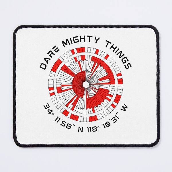 Item preview, Mars Decoder Ring Parachute - Dare Mighty Things + Coordinates designed and sold by anne-dromeda.