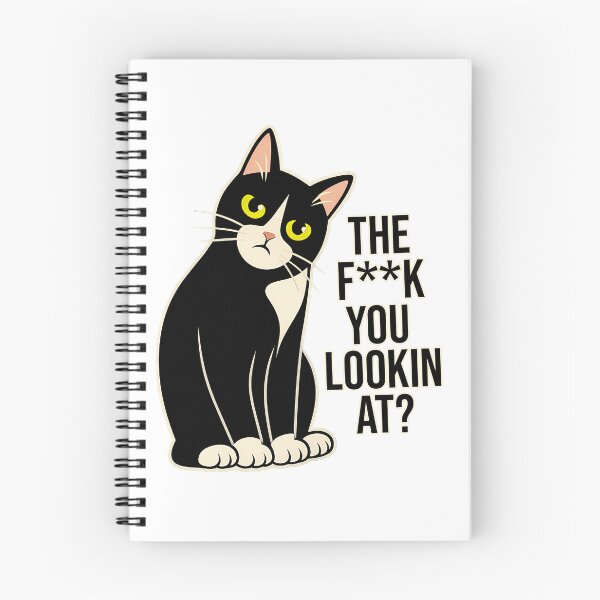 Item preview, Sarcastic Tuxedo Cat - The F**k You Lookin At? designed and sold by BadLuckByDesign.