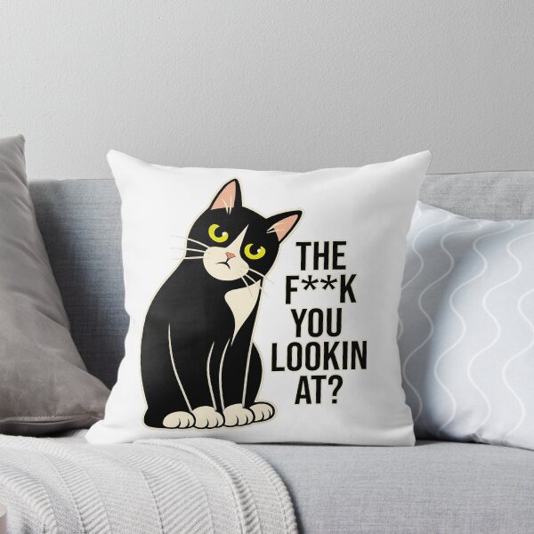 Item preview, Sarcastic Tuxedo Cat - The F**k You Lookin At? designed and sold by BadLuckByDesign.