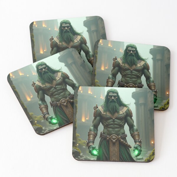 Item preview, The Green Guardian of the Dendera Ruins designed and sold by VidyoeDesigns67.