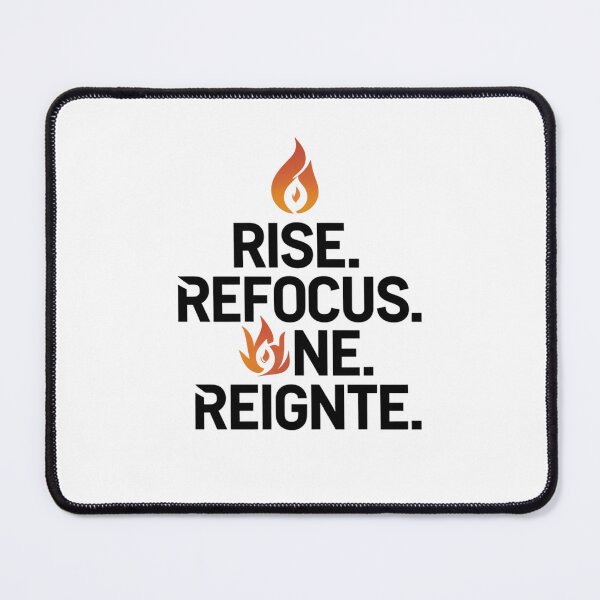 Item preview, Rise. Refocus. Reignite. – Bold Minimalist Motivational Quote Design designed and sold by Irene Catchmind.